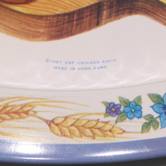 Vintage 1987 Metal Serving Tray Give us this day.. - Picture 2 of 4